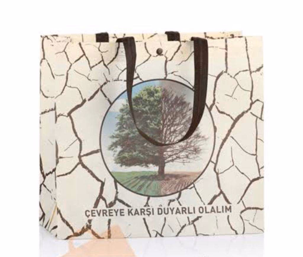 Market Shopping Cotton Bag - Ham Bez Çantalar