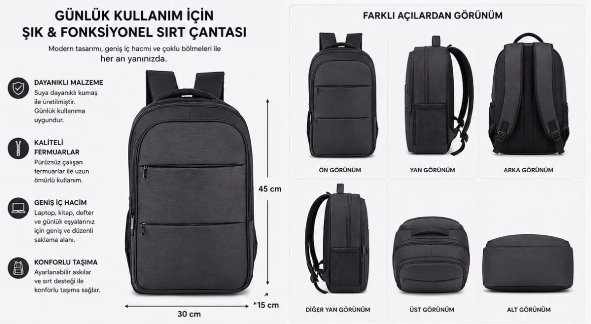 Laptop-Compartment Promotional Bag bilgi görseli