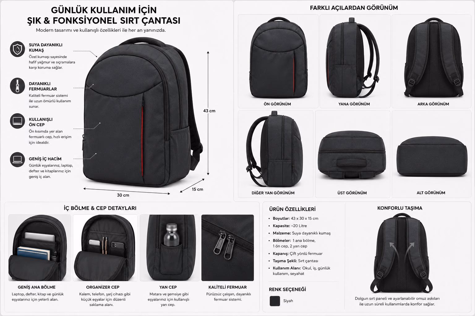 17.3-Inch Laptop Backpack bilgi görseli