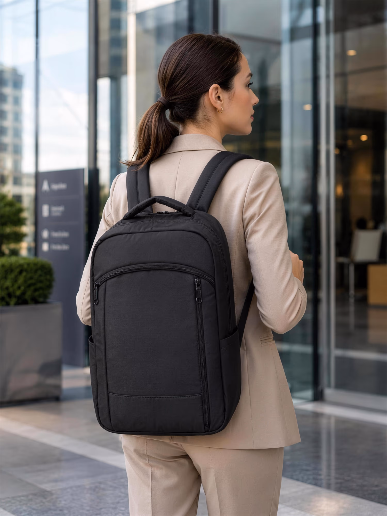 Pen-Holder Promotional Backpack 2