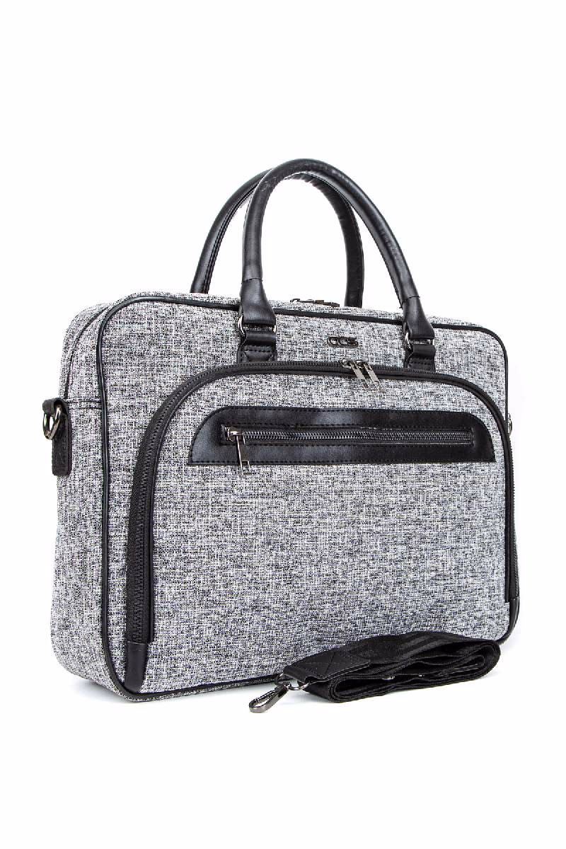 Long-Handle Laptop Briefcase - Kumaş Evrak Çantaları