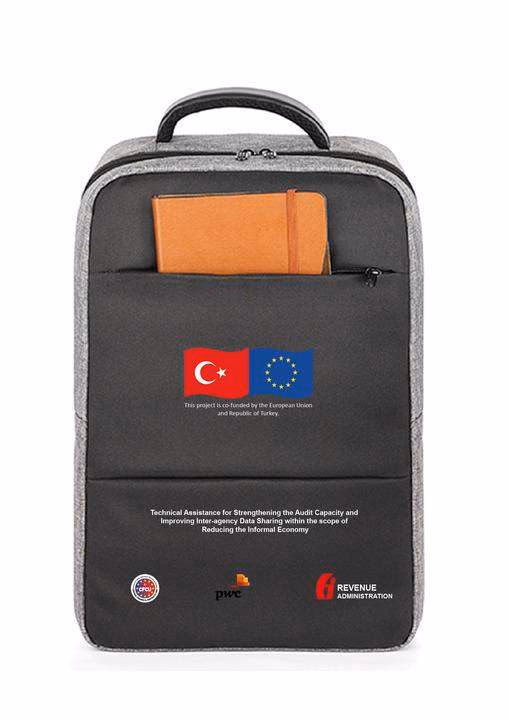 Keten Dokulu Laptop Sırt Çantası - Promosyon Sırt Çantaları
