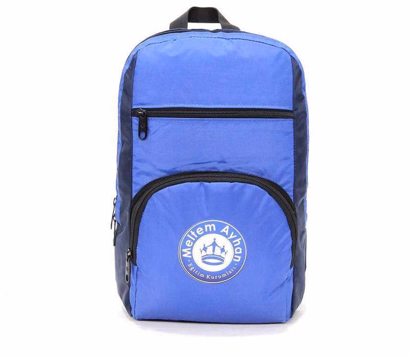 Book-Compartment Classic Backpack - Promosyon Sırt Çantaları
