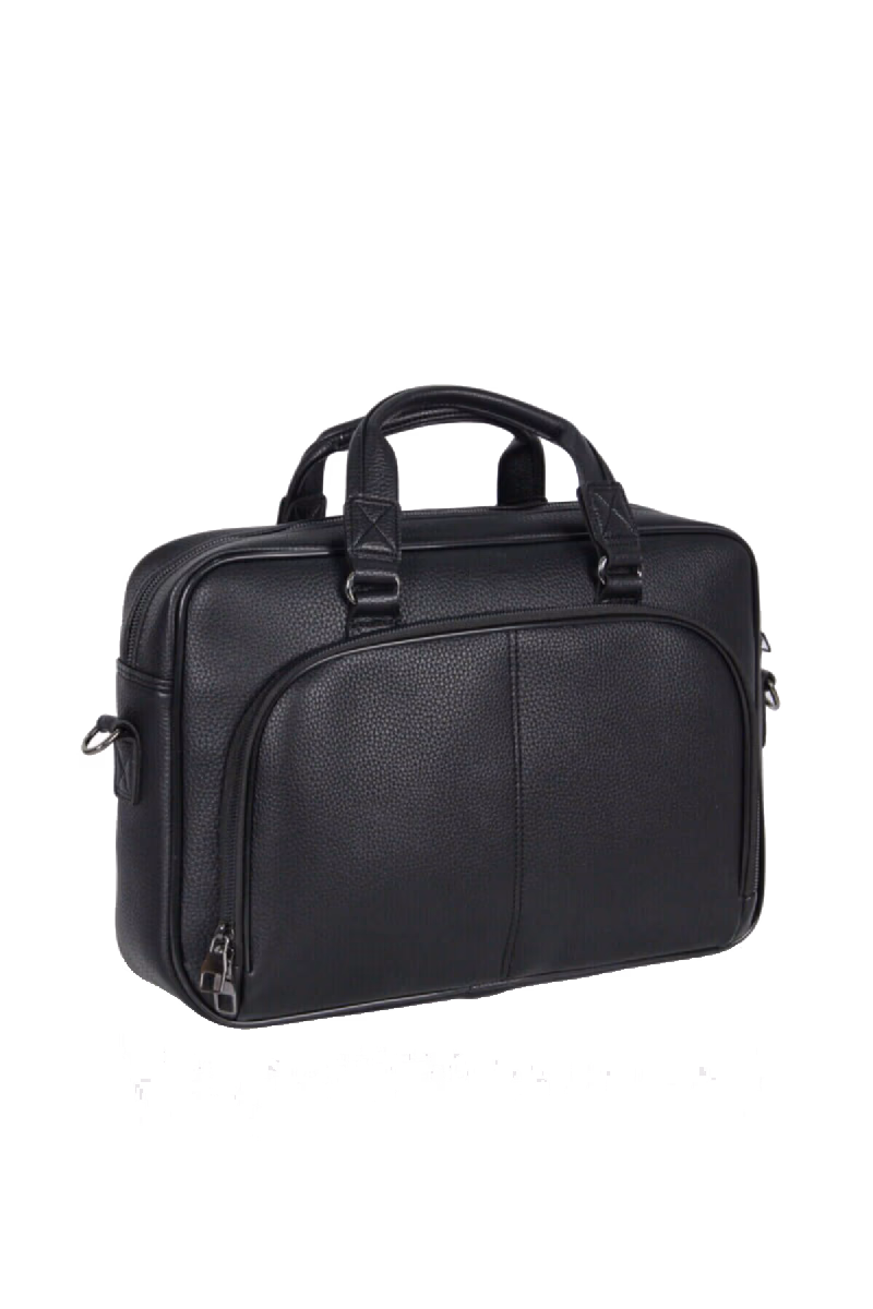Slim-Form Briefcase - Suni Deri Evrak Çantaları