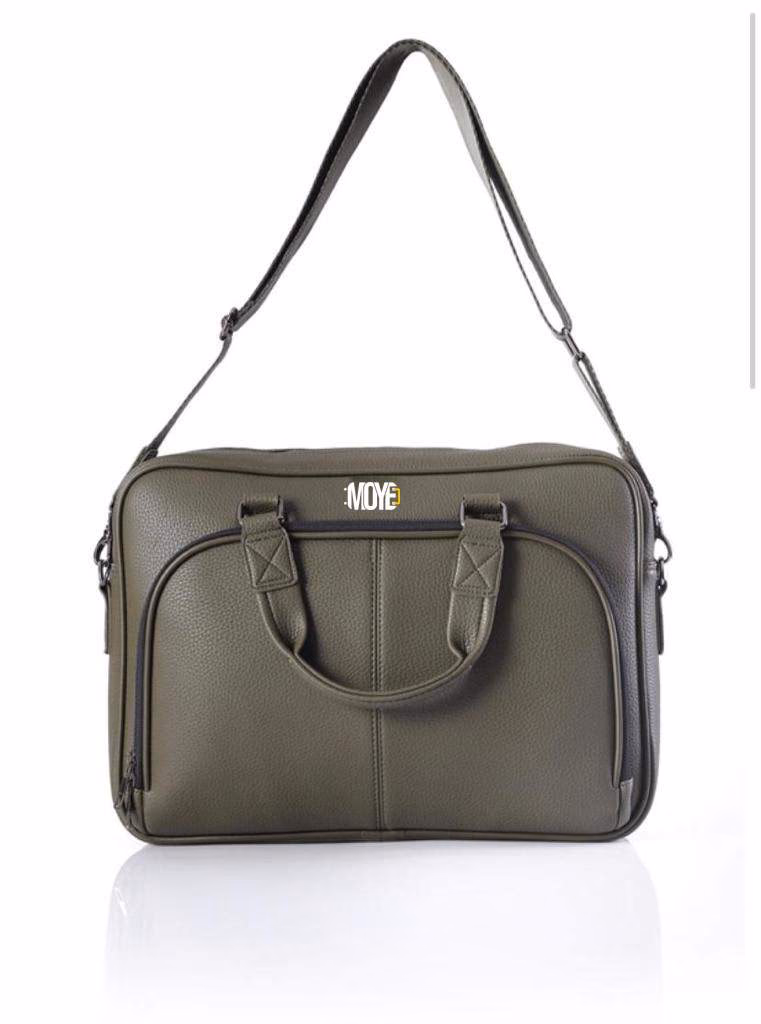 Classic Faux Leather Briefcase - Suni Deri Evrak Çantaları